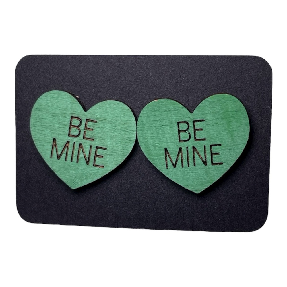Be Mine Conversation heart earrings